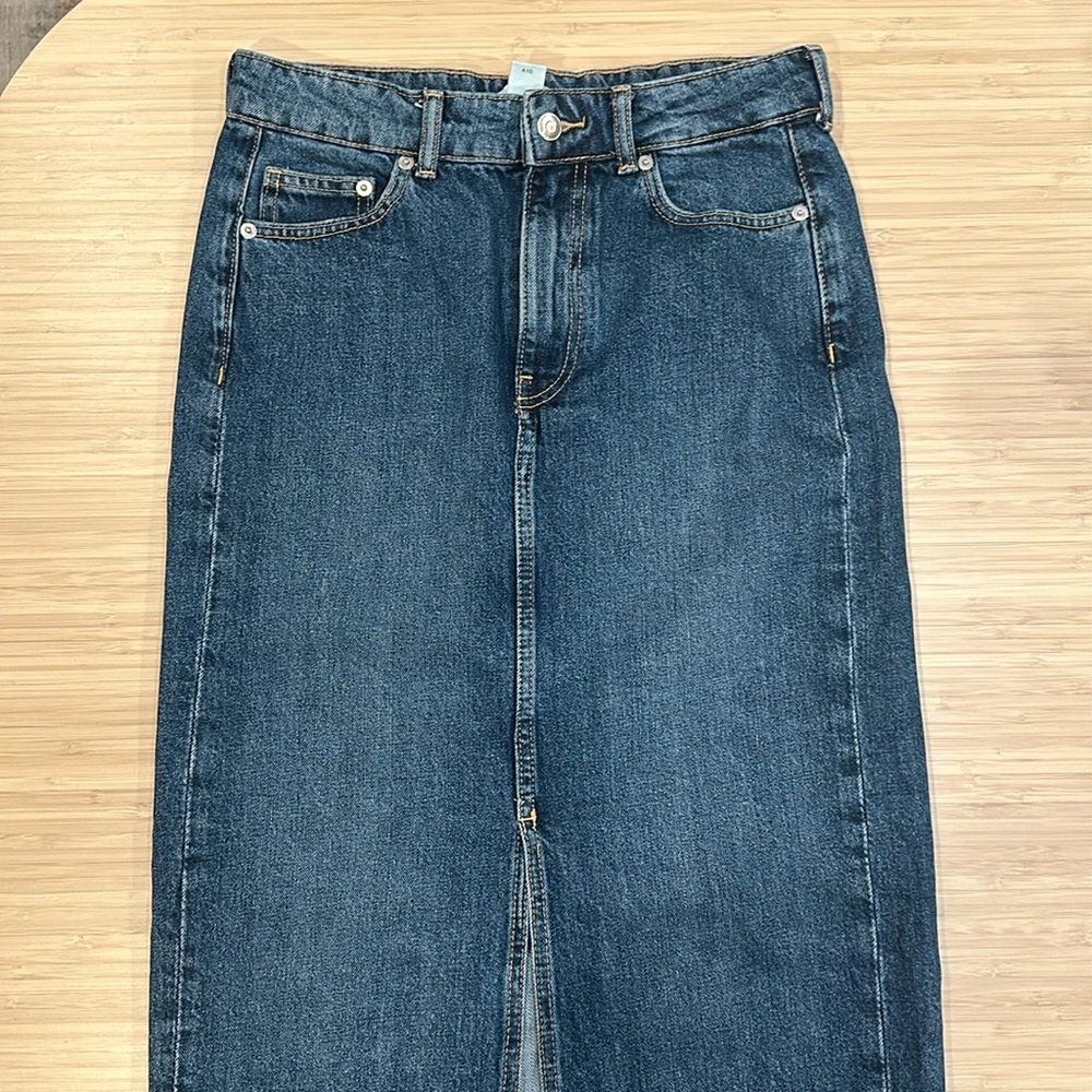 H&M Maxi Denim Skirt, US 4